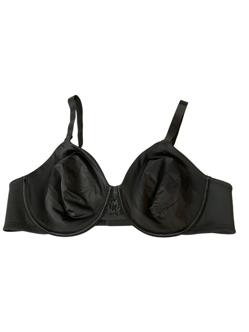Vanity Fair Beauty Back Full Figure Underwire Minimizer Bra Black Sz 42C 76080